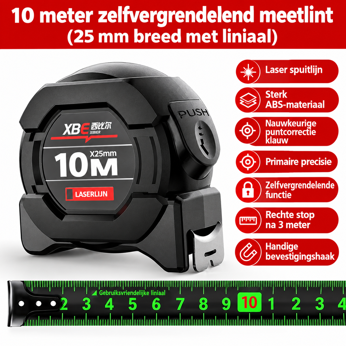 XBE Rolmaat 5-7,5-10 Meter
